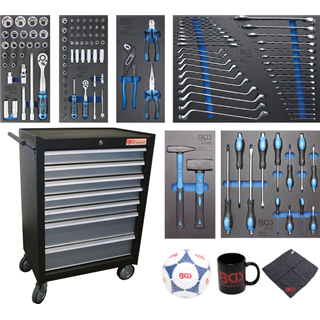 Tool trolley with 129-piece tool set BGS TECHNIC