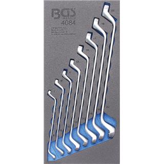 1/3 Set of offset ring spanners, 8-piece BGS TECHNIC