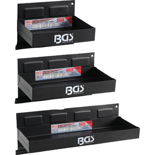 3-piece set of magnetic drawers 150, 210, 310 mm BGS TECHNIC