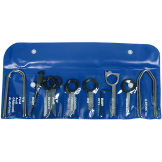 18-piece tool set for radio removal BGS TECHNIC