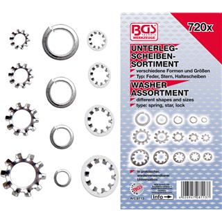Set of different washers BGS TECHNIC