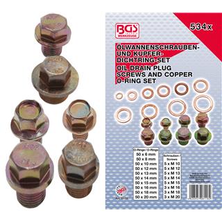 Copper screws and washers BGS TECHNIC
