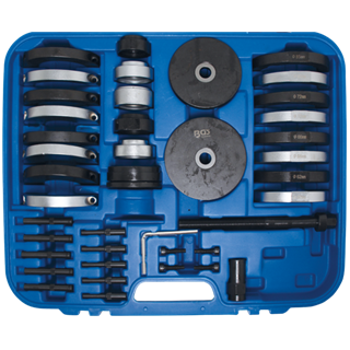 Wheel bearing mounting and dismounting tool set for VAG BGS TECHNIC
