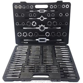 Tap drill bits and jaws, M2-M18, 110-piece set 