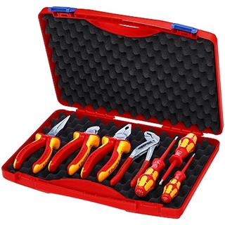 Tool box with electricians' pliers and screwdrivers 00 21 15 KNIPEX