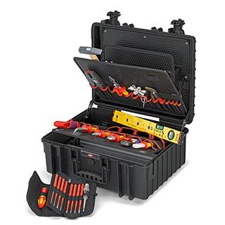 26-piece robust and waterproof tool casefor electricians 00 21 36 KNIPEX