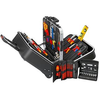 63-piece case with double opening for electricians 00 21 41 KNIPEX