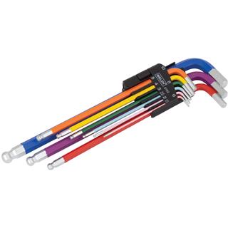 Set of coloured hex wrenches 1,5-10 mm WELZH
