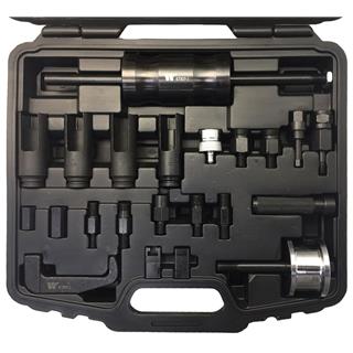24-piece kit for injector removal with Slide hammer and adapters WELZH
