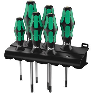 6-piece screwdriver set 367/6 TORX® HF Kraftform Plus WERA