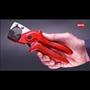 Pipe cutter for multilayer and pneumatichoses 90 10 185 KNIPEX Pipe cutter for multilayer and pneumatichoses 90 10 185 KNIPEX