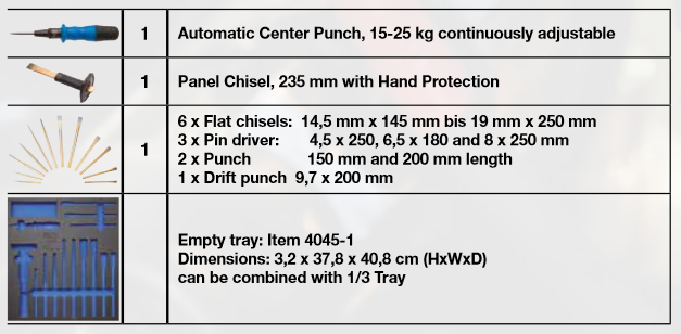 Sestavni deli garniture bg4045